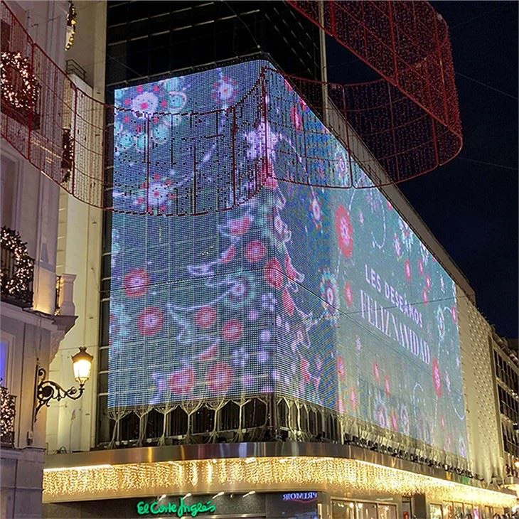 LED örgü perde
